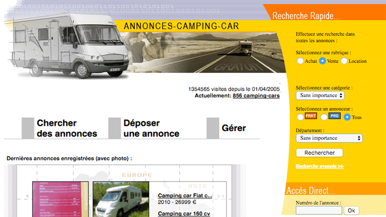 Annonces Camping Car