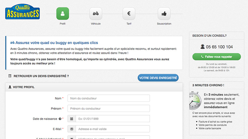 Projet Assurance Quad